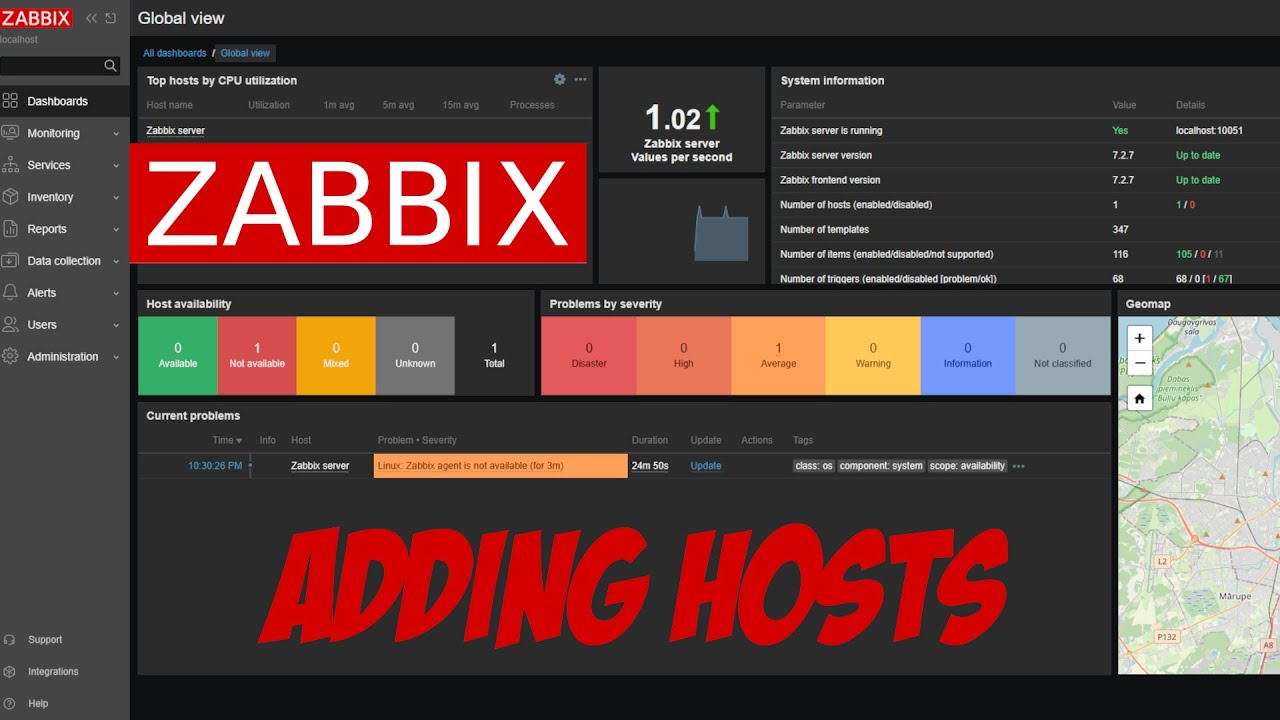 Zabbix:  Let's add some hosts