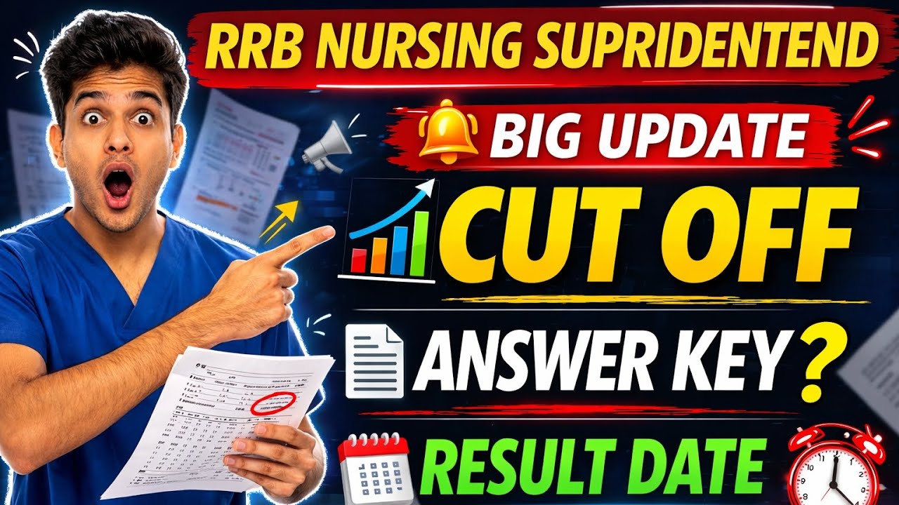 🚨 RRB Nursing 2025 | Cut Off Analysis 📊 Answer Key कब? Result Date 📅