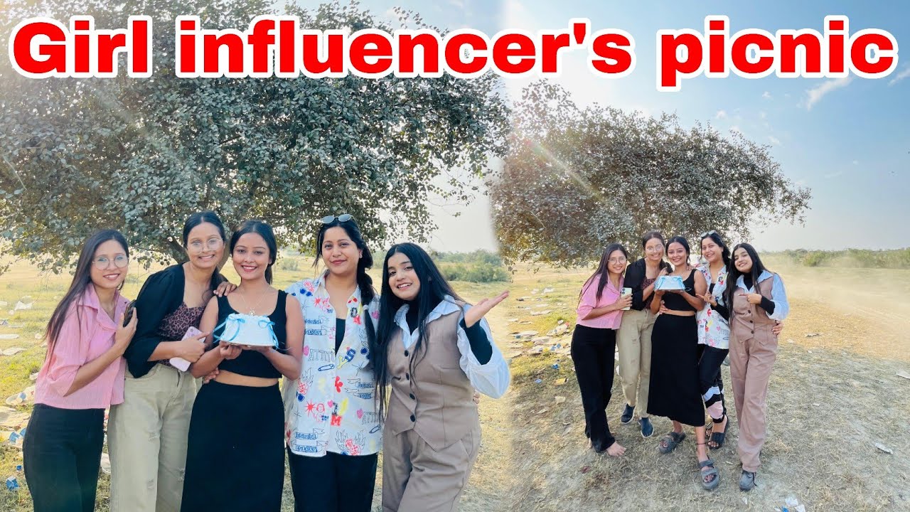 girl influencer's picnic