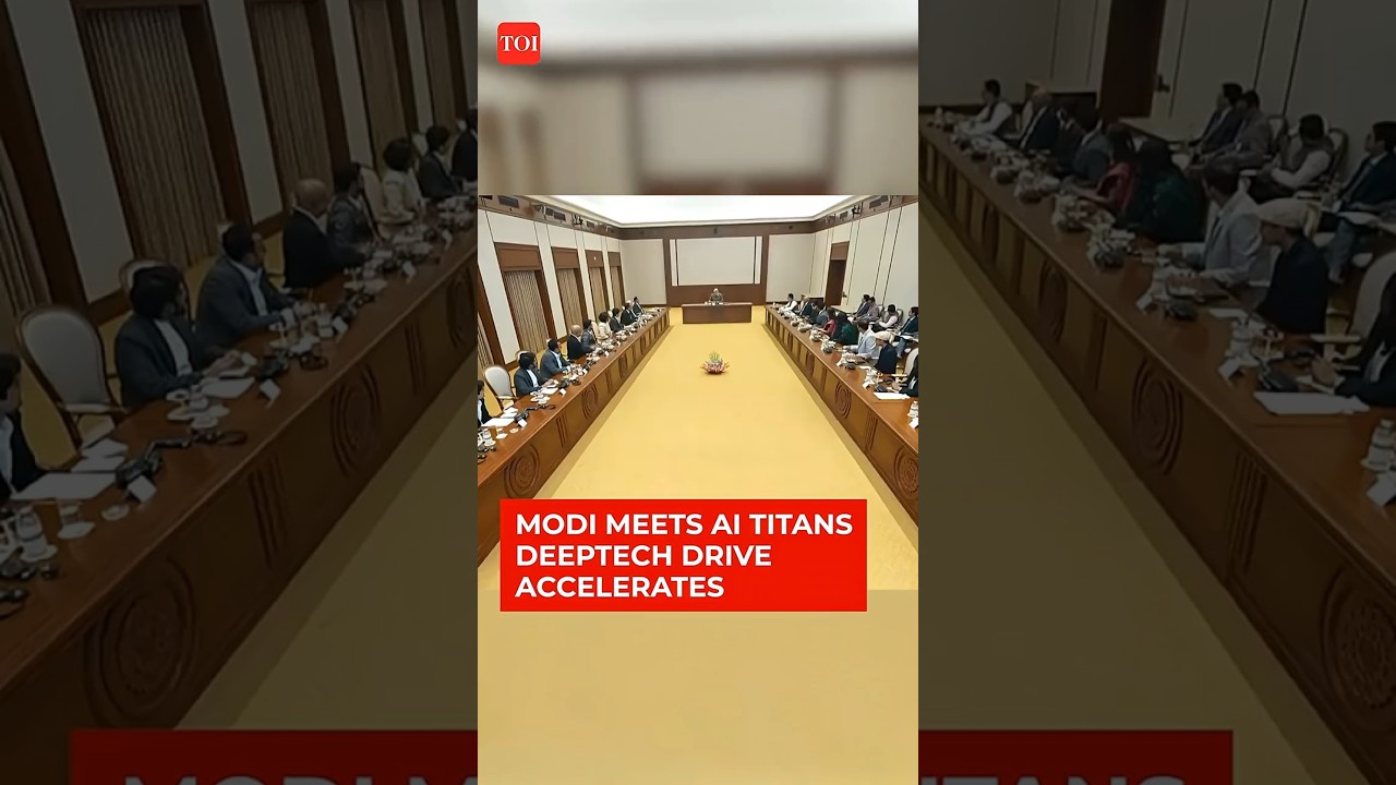 PM Modi Meets AI and Deeptech CEOs, Signals Big Push in Health, Cyber and Space Innovation