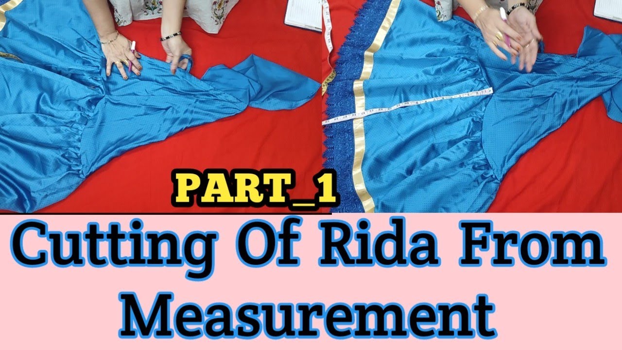 How to Cutting of Ridas Measurement.✌रीदा के नाप से रीदा कैसे कटिंग करे। very easy method😊PART_1