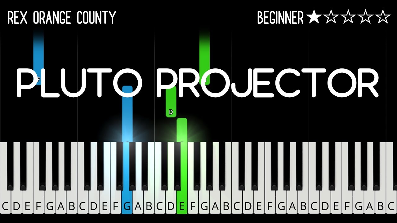 Rex Orange County - Pluto Projector - EASY Piano Tutorial