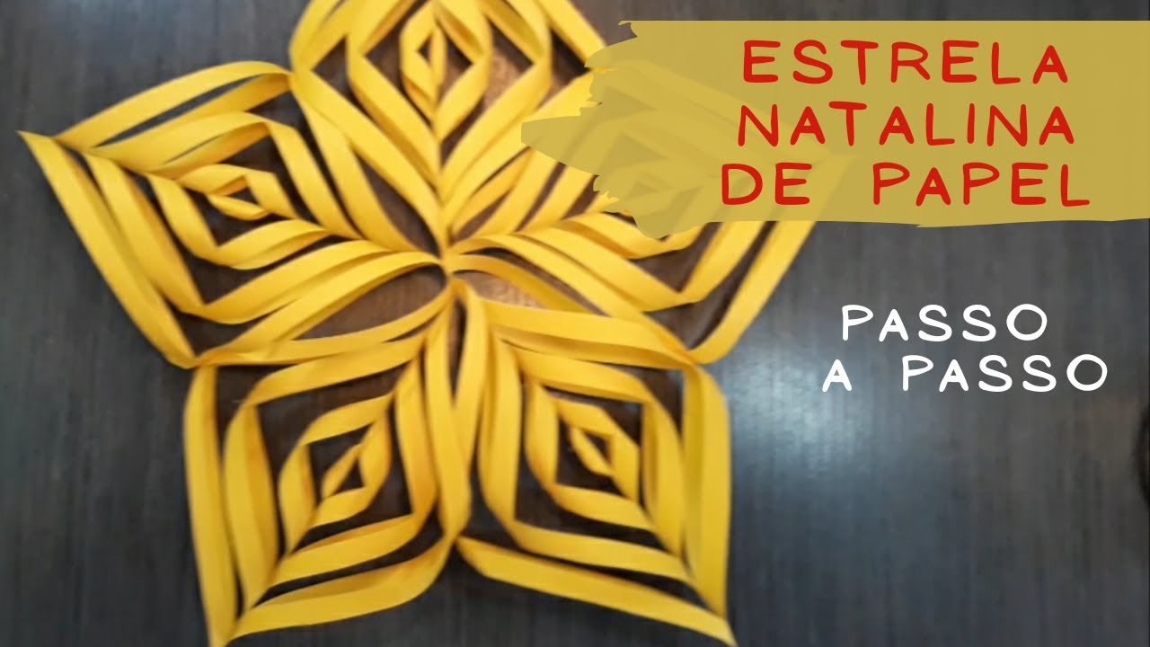 Como fazer ESTRELA DE PAPEL - Decoração de Natal - DIY