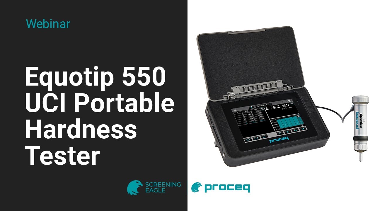 Equotip 550 UCI Portable Hardness Tester I Webinar