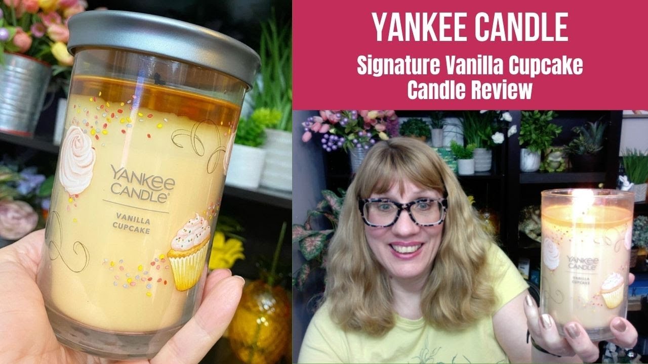YANKEE CANDLE Signature Vanilla Cupcake Candle Review