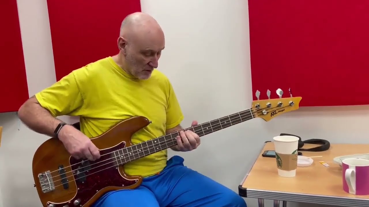 Jah Wobble playing to the Wire tune &lsquo;I Am The Fly&rsquo;