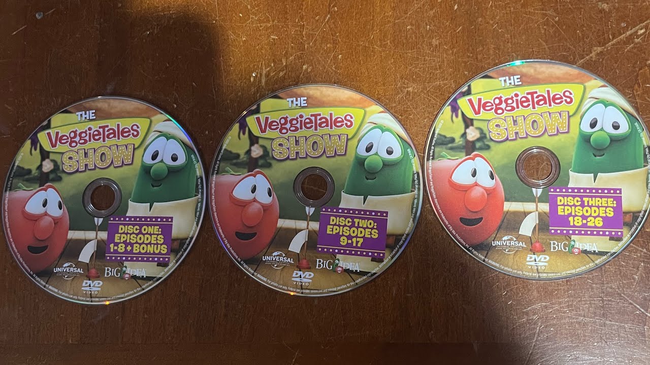 “The VeggieTales Show: Complete Series” 2025 DVD menu walkthroughs