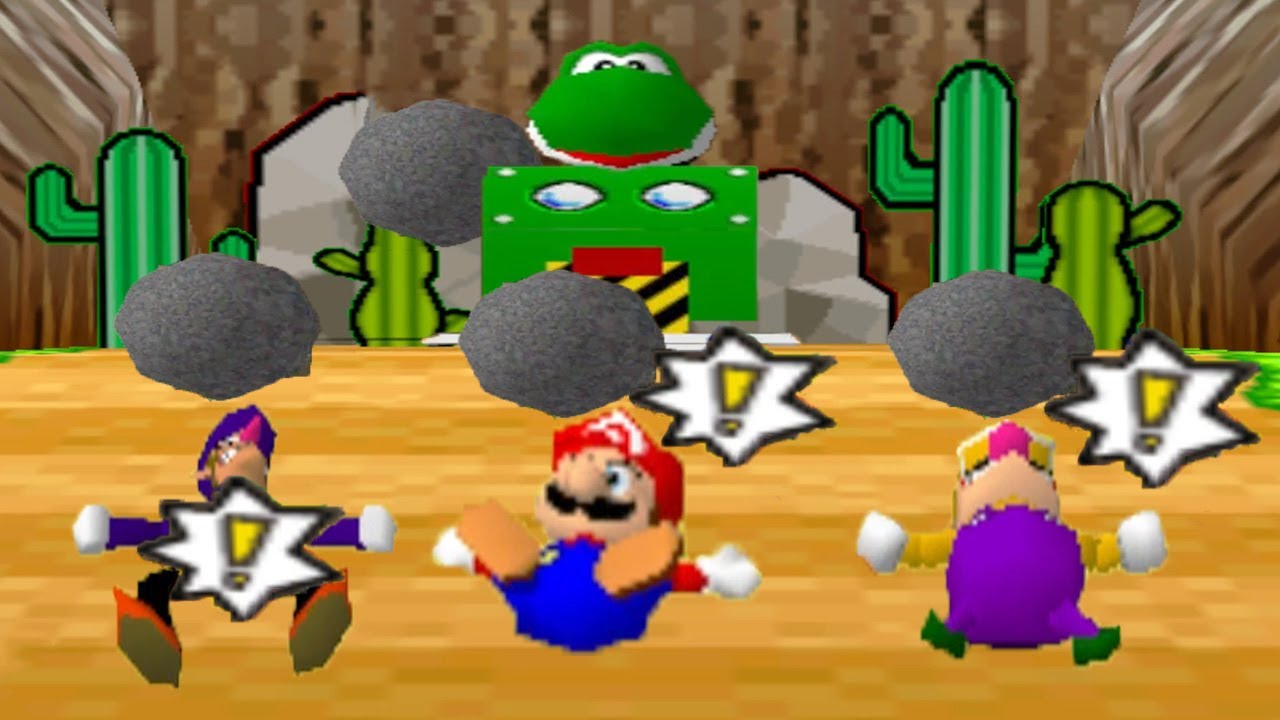 Mario Party 3 - All Minigames - Yoshi vs Mario vs Waluigi vs Wario (Master Cpu)