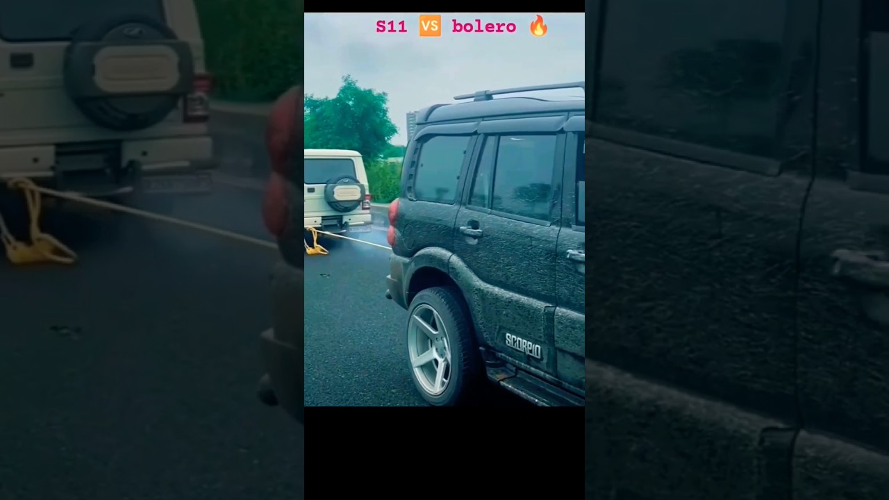 Bolero vs scorpio 🔥🔥 Tug of war | Tochan Real fight Two Beast suv | |#shorts #bolero #scorpio #like