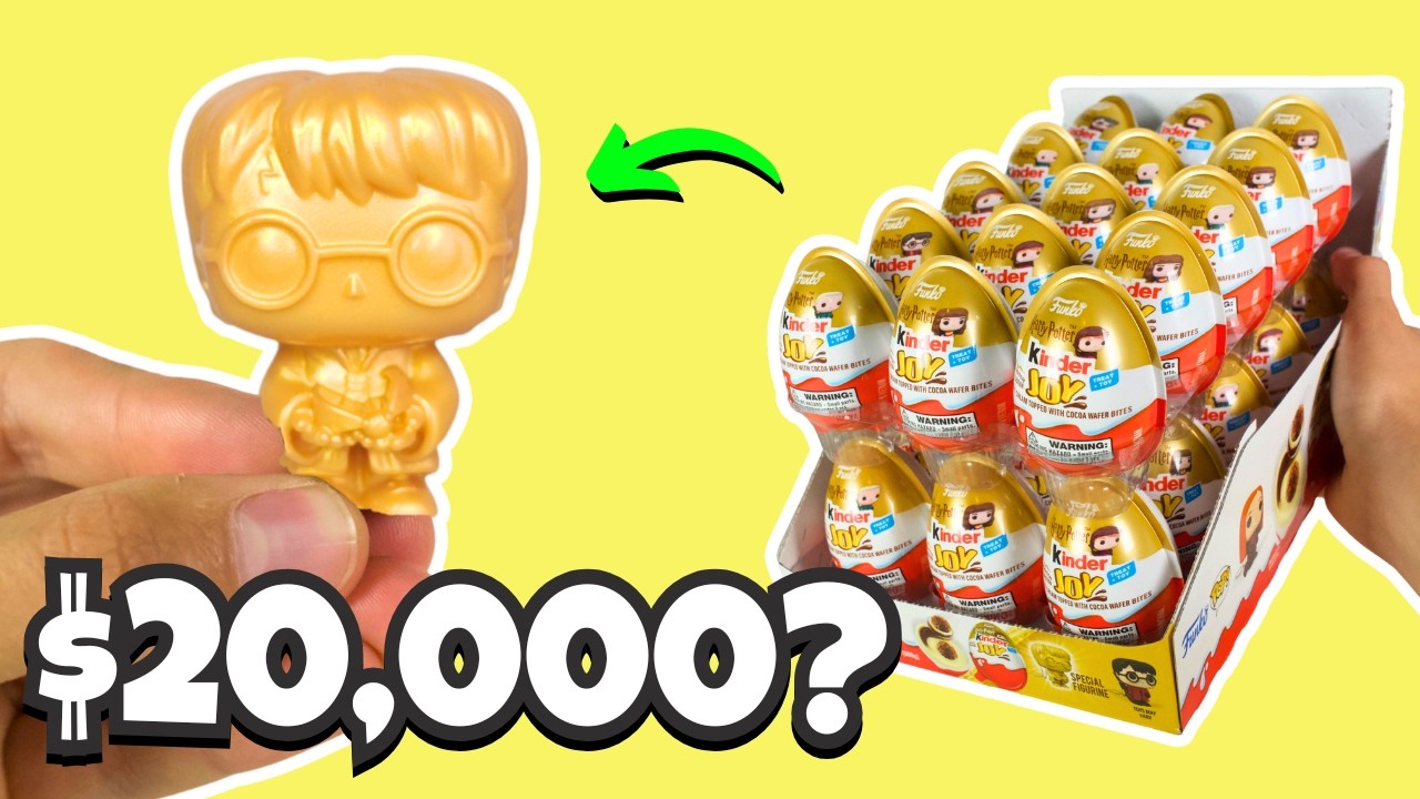 Searching for Exclusive Gold Kinder Harry Potter / Opening 30 Kinder Joy