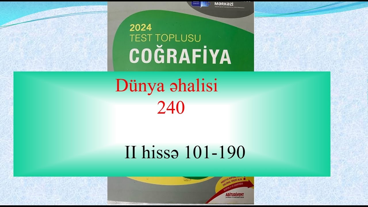 DİM 2024 Dünya əhalisi 240 101 190