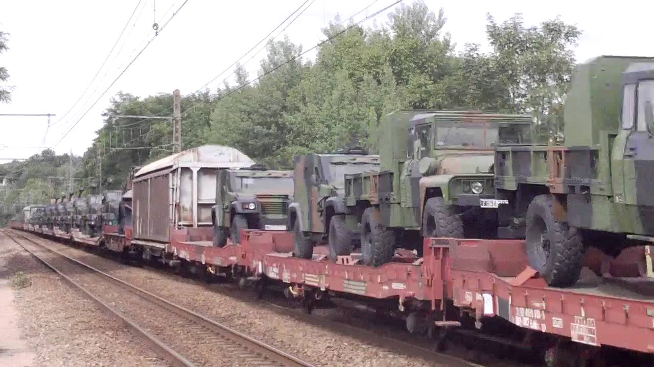 Train militaire a destination des Arcs Draguignan