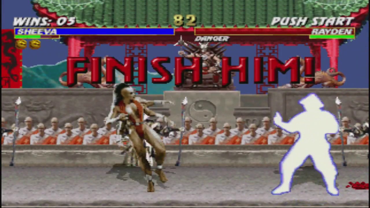 Mortal Kombat Trilogy (PS1) Sheeva - Very Hard - No Continues