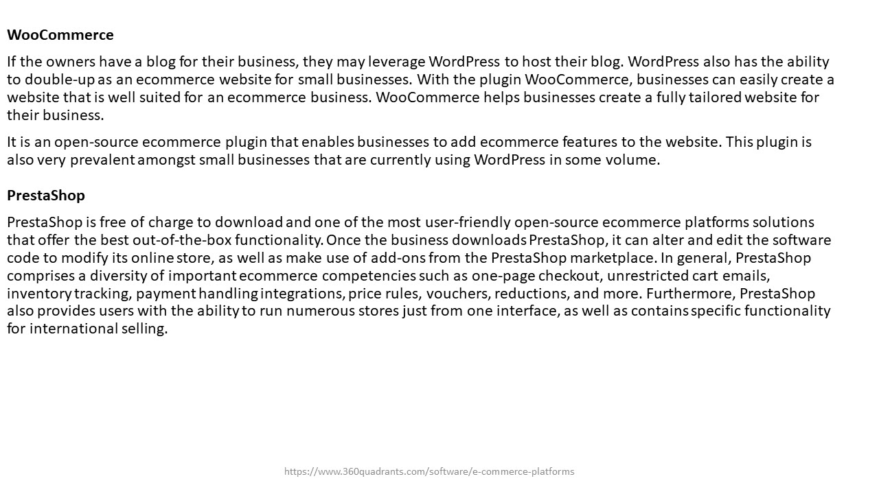 Top Ecommerce Platforms for Small Businesses in 2021