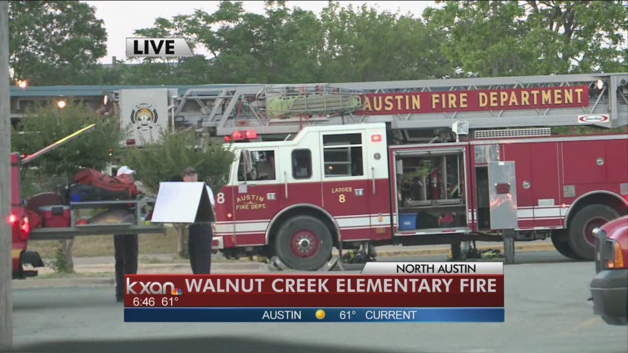 Fire at Walnut Creek Elementary