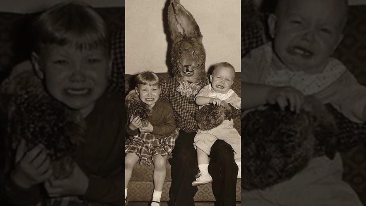 Vintage Easter Bunny Photos Will Give You Nightmares 😱 #shorts