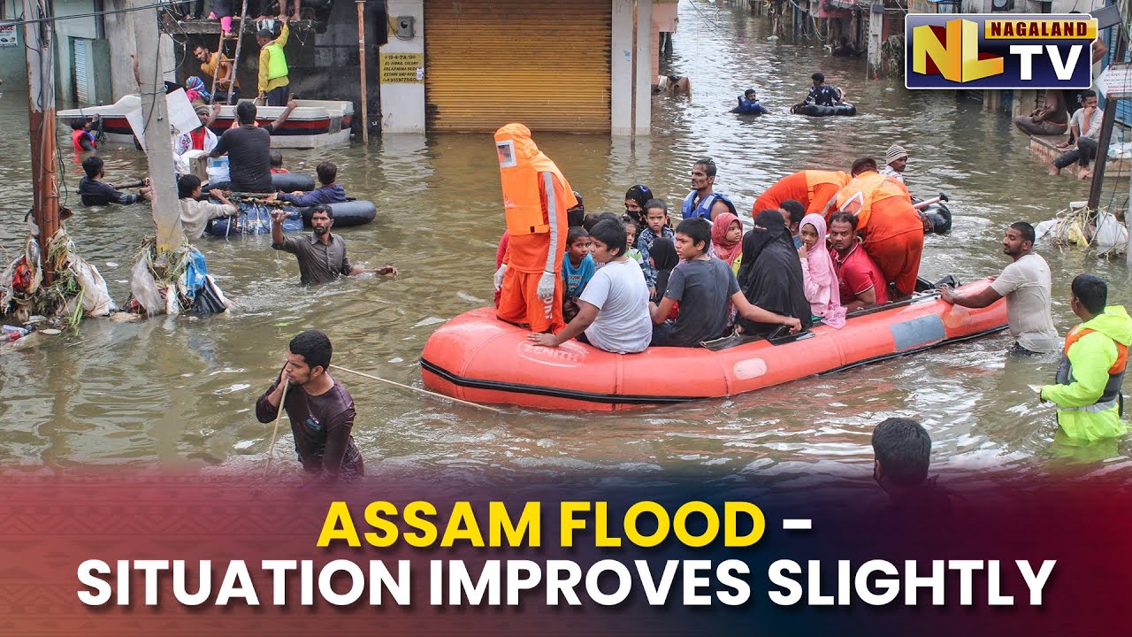 ASSAM FLOOD - SITUATION IMPROVES SLIGHTLY; NUMBER OF AFFECTED PEOPLE DECLINES