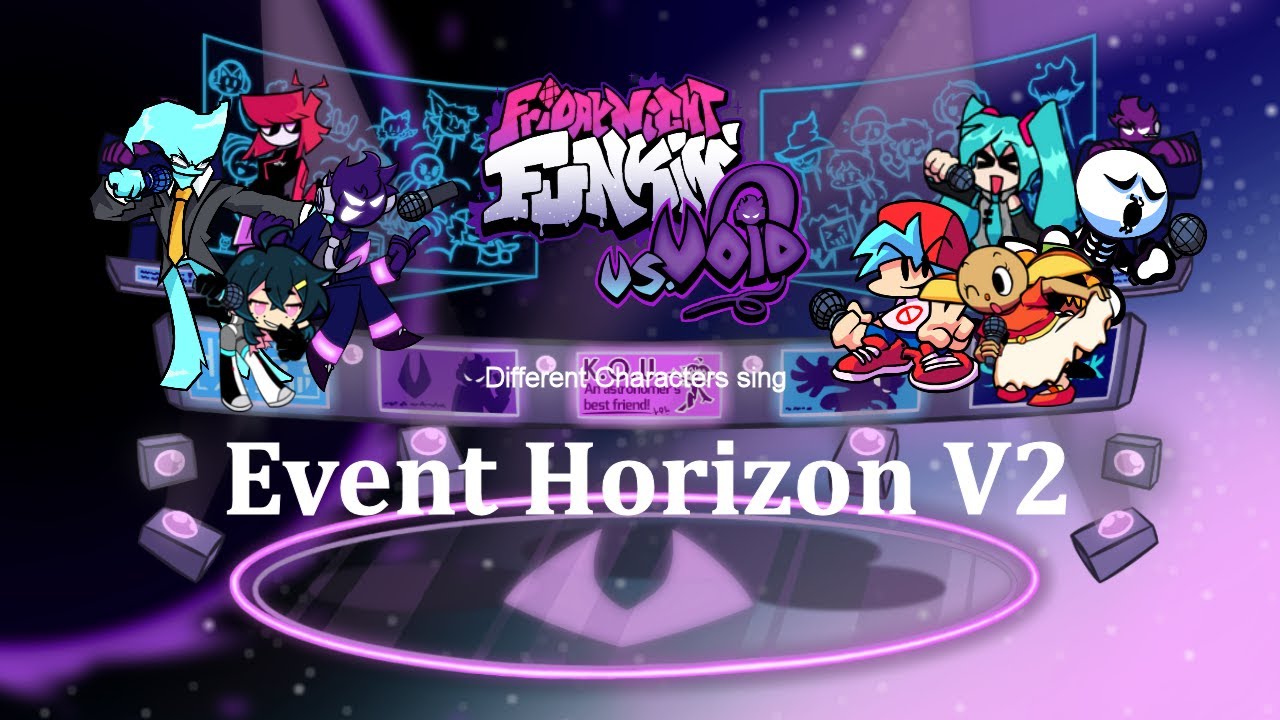 Friday Night Funkin' - Different Characters sing Event Horizon V2 (FNF BETADCIU)