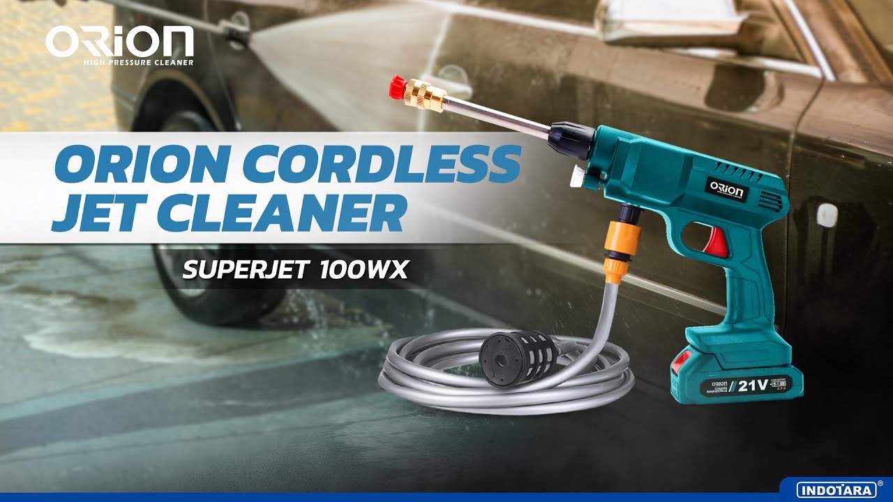 ALAT CUCI STEAM MOTOR DAN MOBIL CORDLESS TAHAN LAMA - ORION SUPERJET100-WX