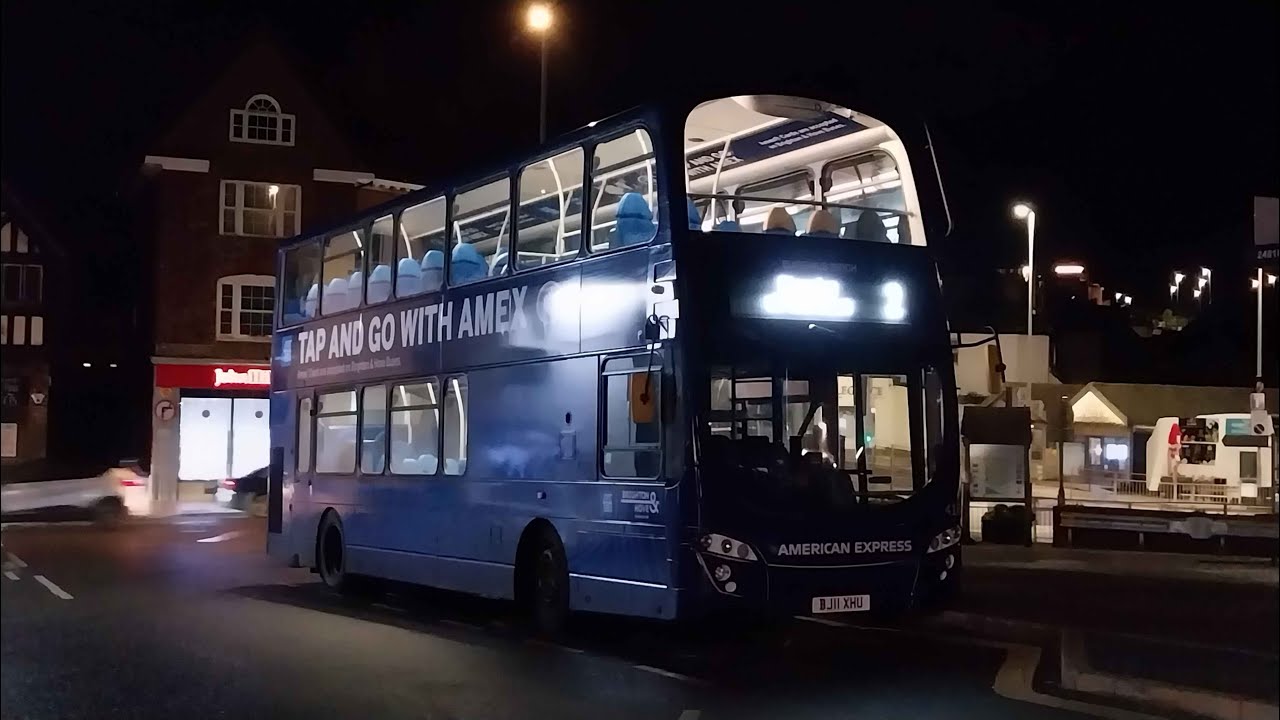 Full Route Visual ~ Brighton & Hove Buses Route 2 (Steyning to Rottingdean)