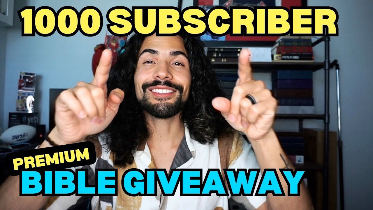 1000 Subscriber PREMIUM Bible Giveaway!