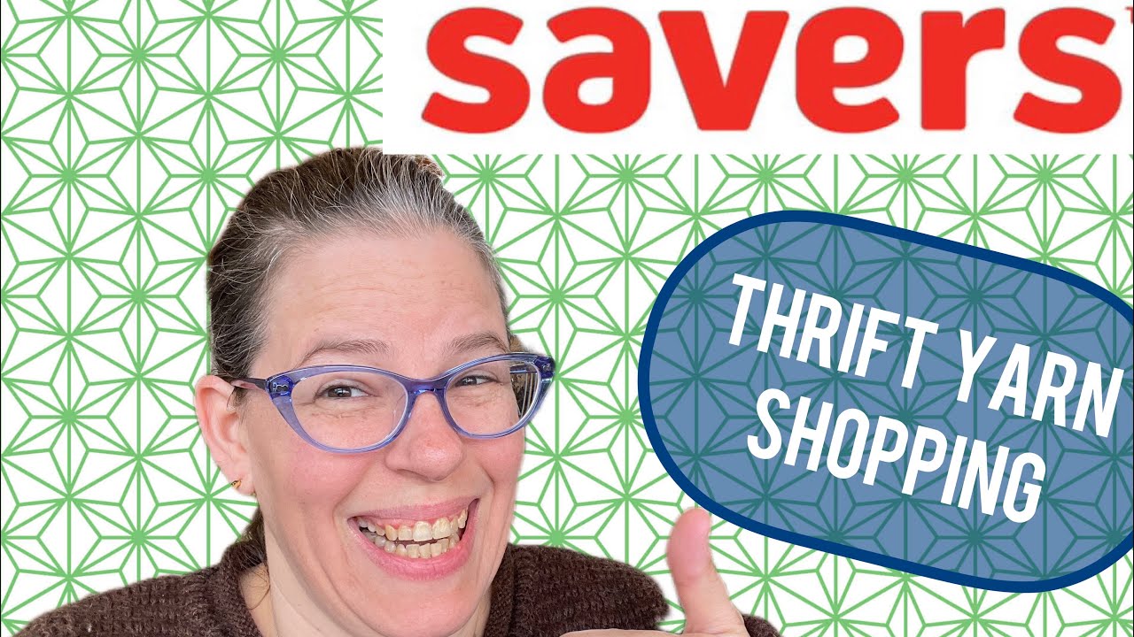 Thrift yarn shopping #yarnshopping #thriftshopping #saversthriftstore #yarnlover #thriftingfinds