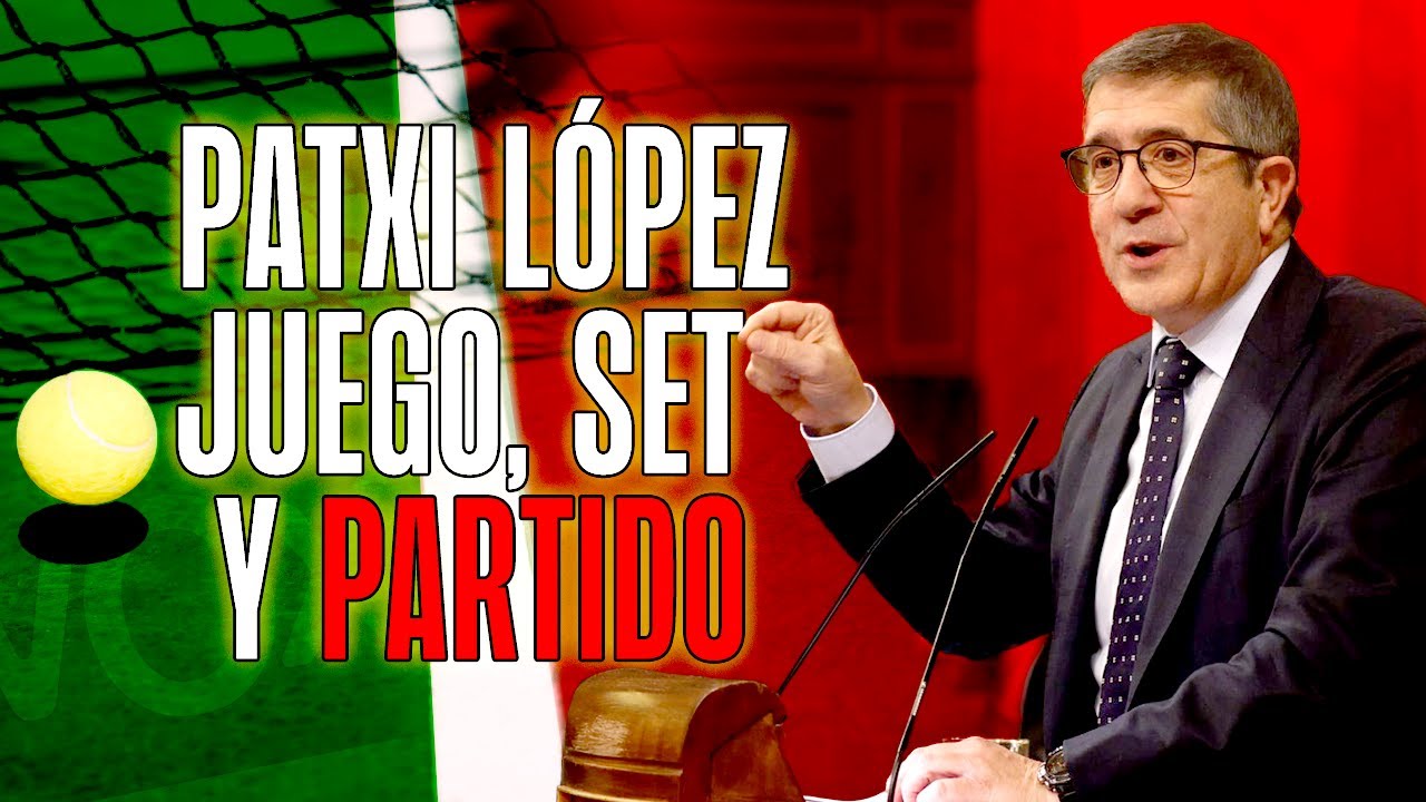 PSOE / Patxi López en la moción de censura: juego, set y partido