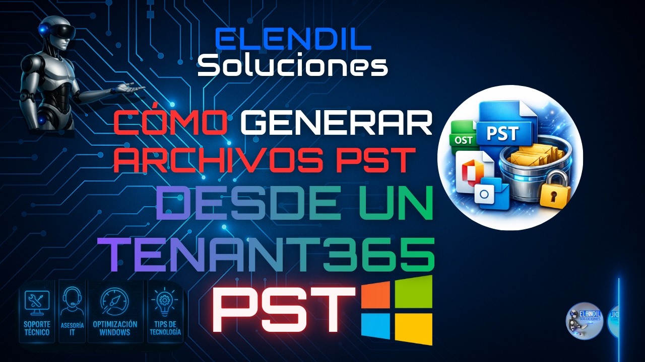 Genera archivos PST desde el tenant 365 🔐📂