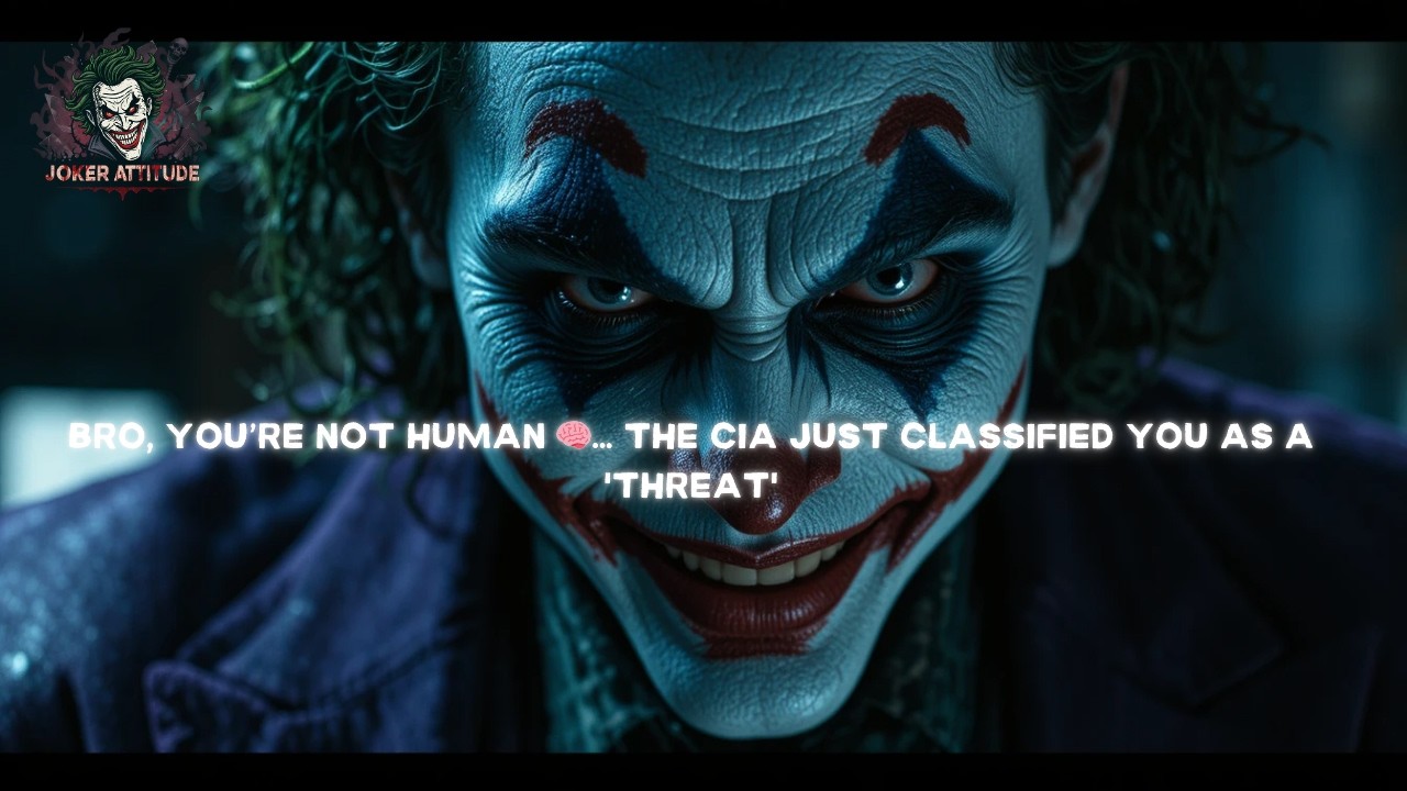 BRO, YOU’RE NOT HUMAN 🧠… THE CIA JUST CLASSIFIED YOU AS A 'THREAT' 🚨😎 - JOKER SPEECH