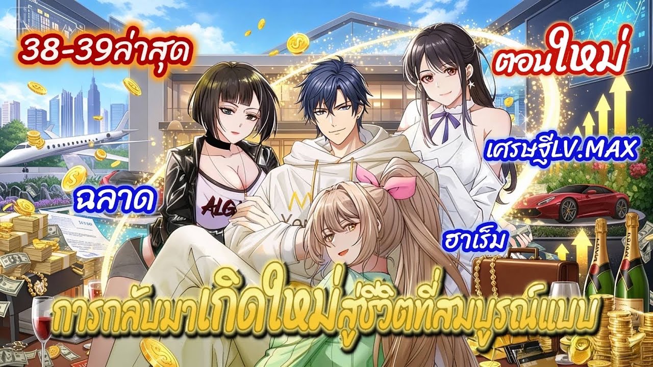 การกลับมาเกิดใหม่สู่ชีวิตที่สมบูรณ์แบบ ตอนที่ 38-39ล่าสุดชนจีน (เศรษฐีLV.MAX-ฮาเร็ม-ธุรกิจ)
