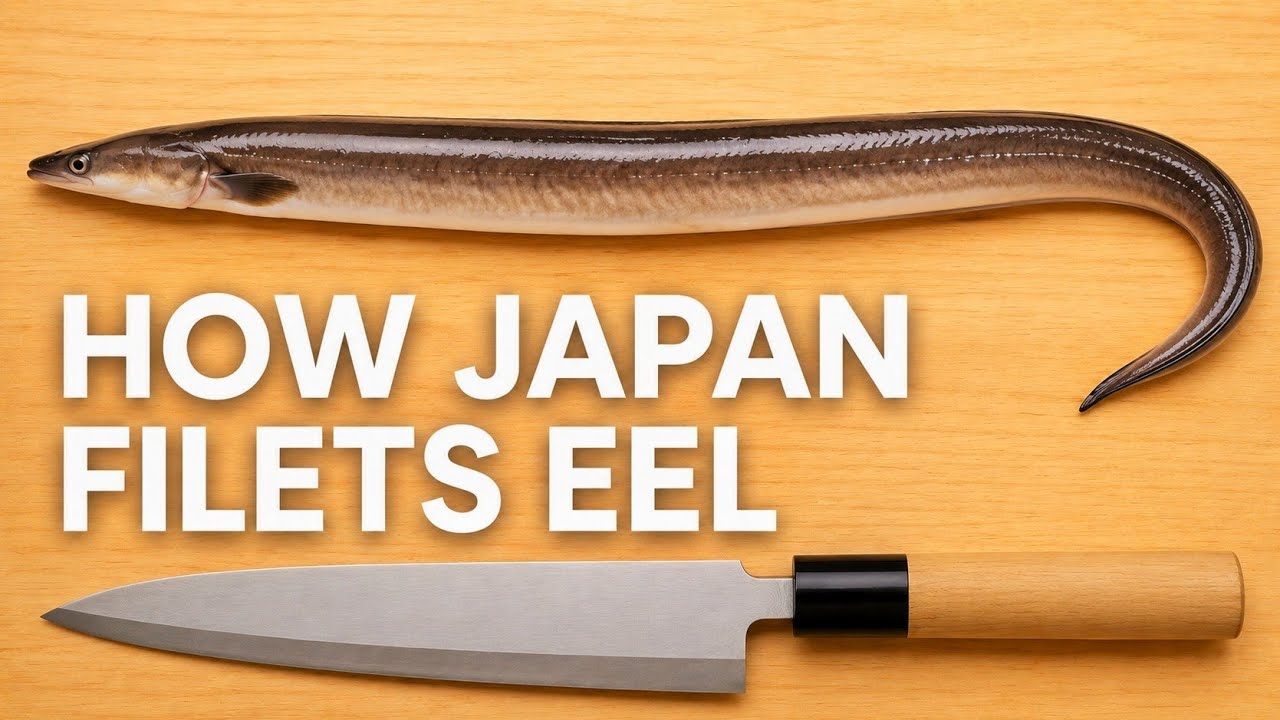 How to Fillet a Conger Eel | Japanese Chef Knife Skills Tutorial