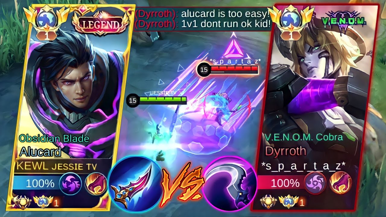 GLOBAL ALUCARD VS TOP 1 GLOBAL DYRROTH TRASHTALKER🔥 | WHO IS THE KING OF LIFESTEAL? | INTENSE MATCH!