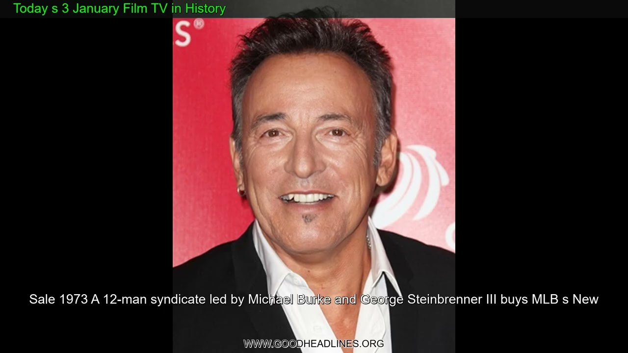 Today s 3 January Film TV in History
