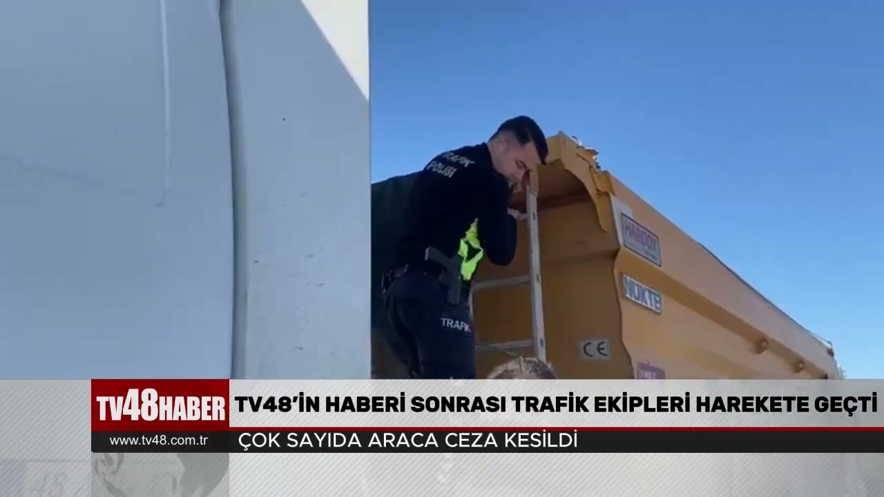 TV48’İN HABERİ SONRASI TRAFİK EKİPLERİ HAREKETE GEÇTİ
