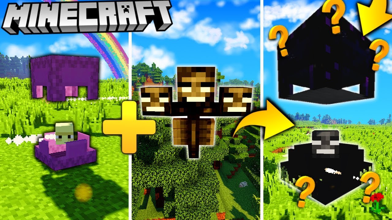SHULKER + WITHER = ??? | ŻYCIE MUTANTA MOBÓW W MINECRAFT ! BAZA CHALLENGE JACHIMOZO