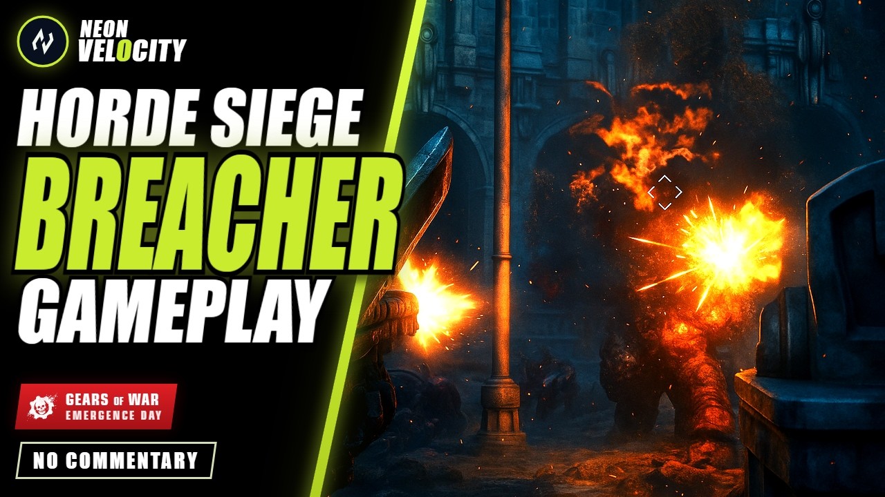 Gears of War: E-Day Horde Siege &mdash; BREACHER vs Boss Waves | Full Match, No Commentary