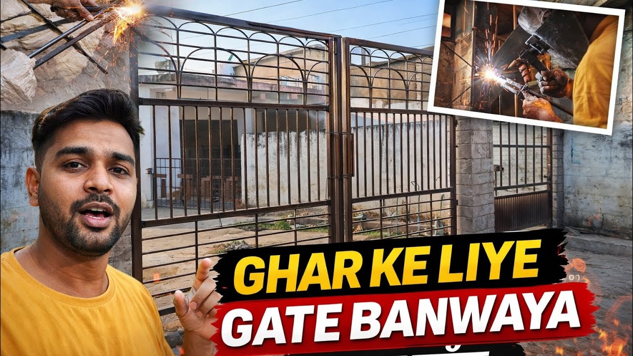 Ghar Ke Liye Naya Gate Banwaya 😍 | Banane Se Lagane Tak Full Process Vlog