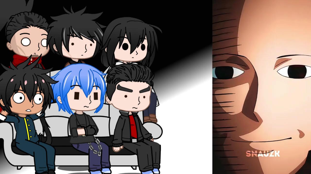 One punch heroes react to..