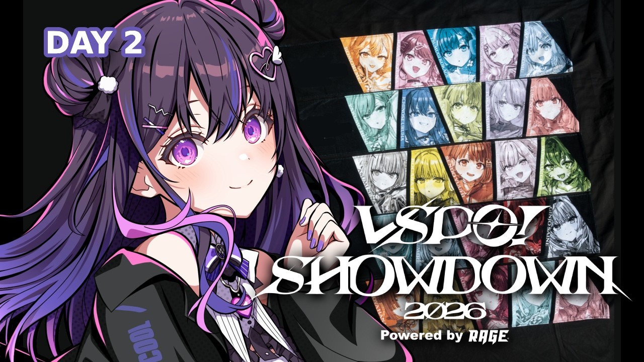 【VSPO! SHOWDOWN 2026 powered by RAGE】 DAY 2 &mdash; Watchparty #ぶいすぽWIN！！ 【#VSPOEN #NarinMikure】