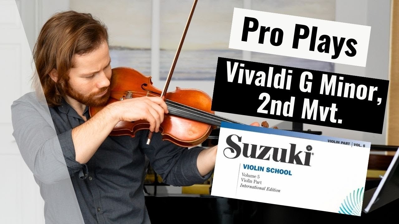 Vivaldi Concerto in G minor 2nd Mvt. | Suzuki Violin Book 5 | Solo Violin