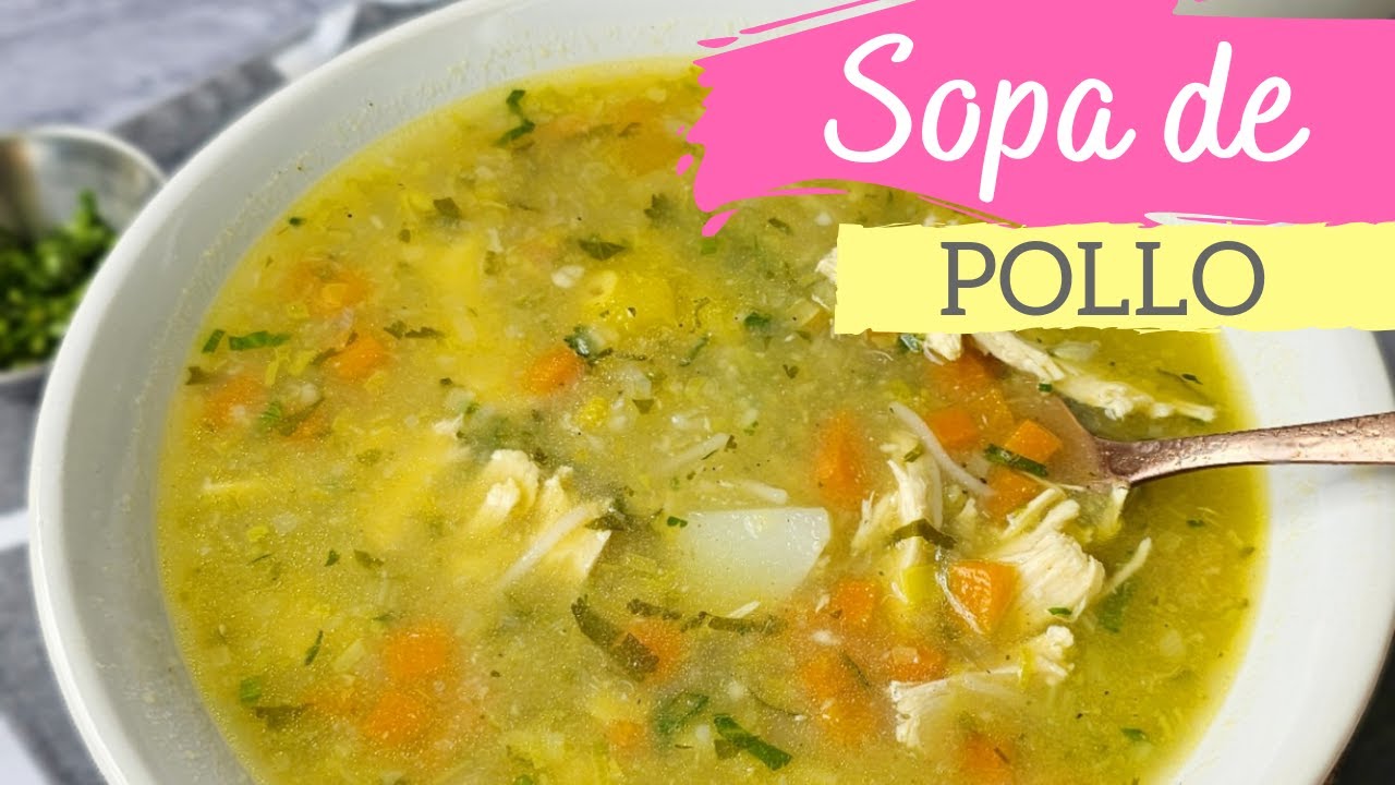 SOPA DE POLLO🥣 para los resfriados y otros malestares🤧😷