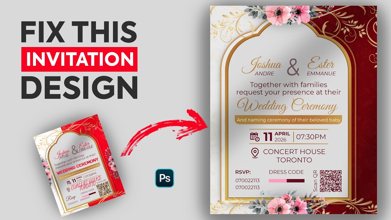 How to Design a Professional Digital Invitation Card in Photoshop