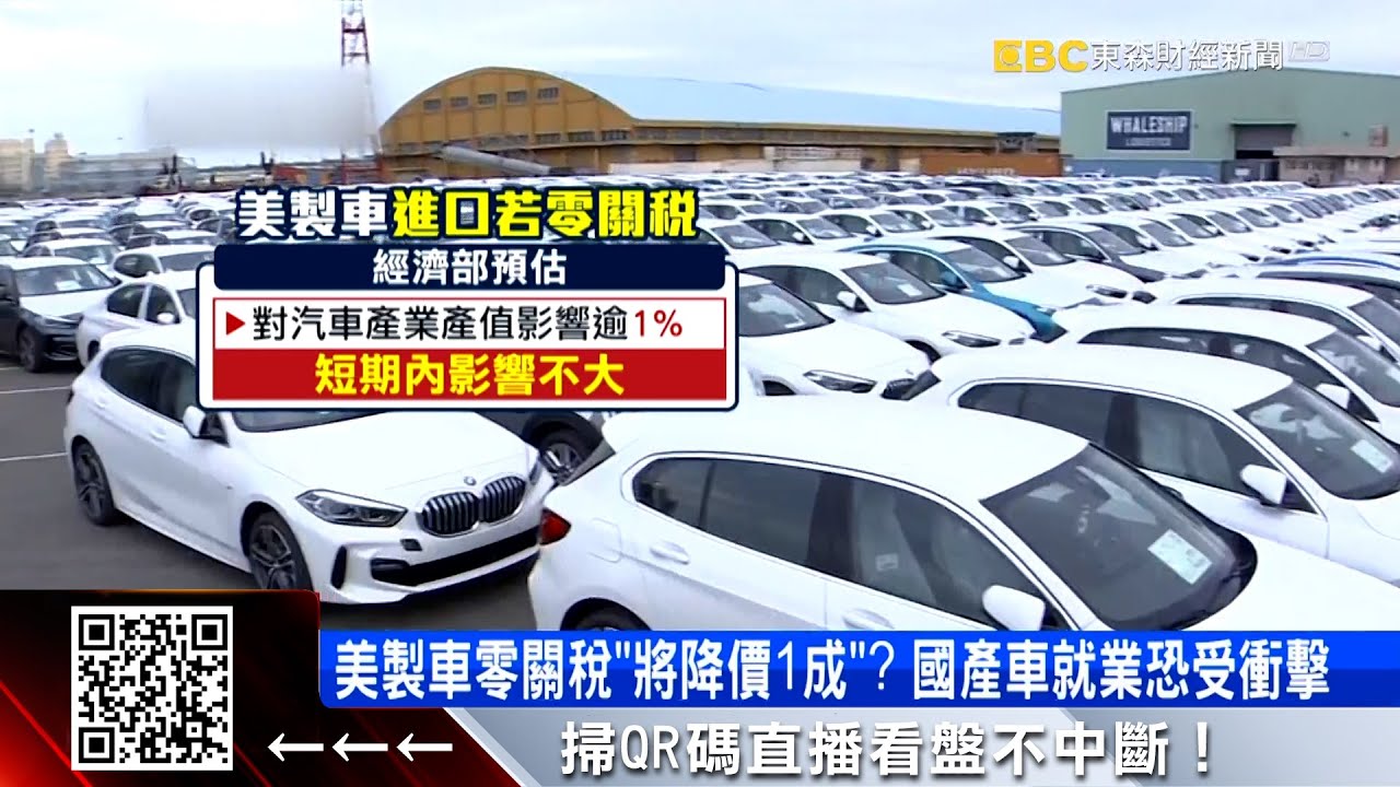 美製車進口零關稅？經部匡列30億 估影響產值逾1% @57ETFN