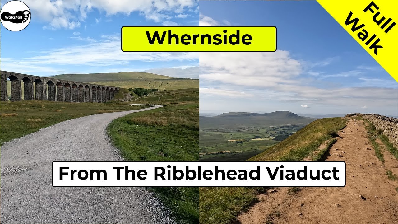 Whernside walk from the Ribblehead Viaduct (Full Walk)
