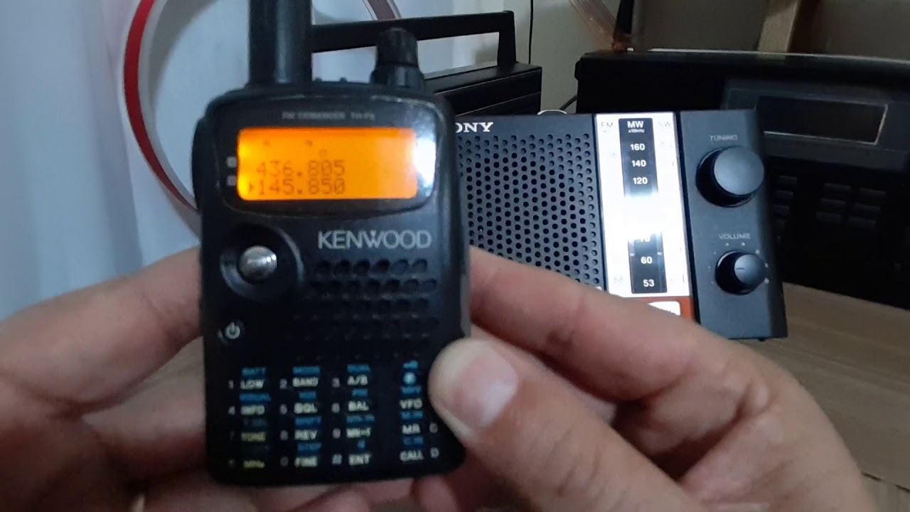 Kenwood THF6A Split(Offset maluco) com sinal de + e - no visor