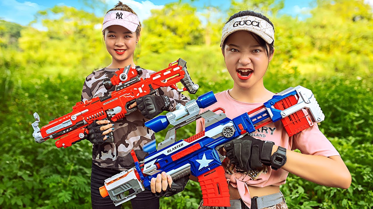 VTL Nerf War: навыки Tranbi SEAL X-SHOT EXCEL CRUSHER Warriors Nerf Guns Fight Ringman Modern Weapon