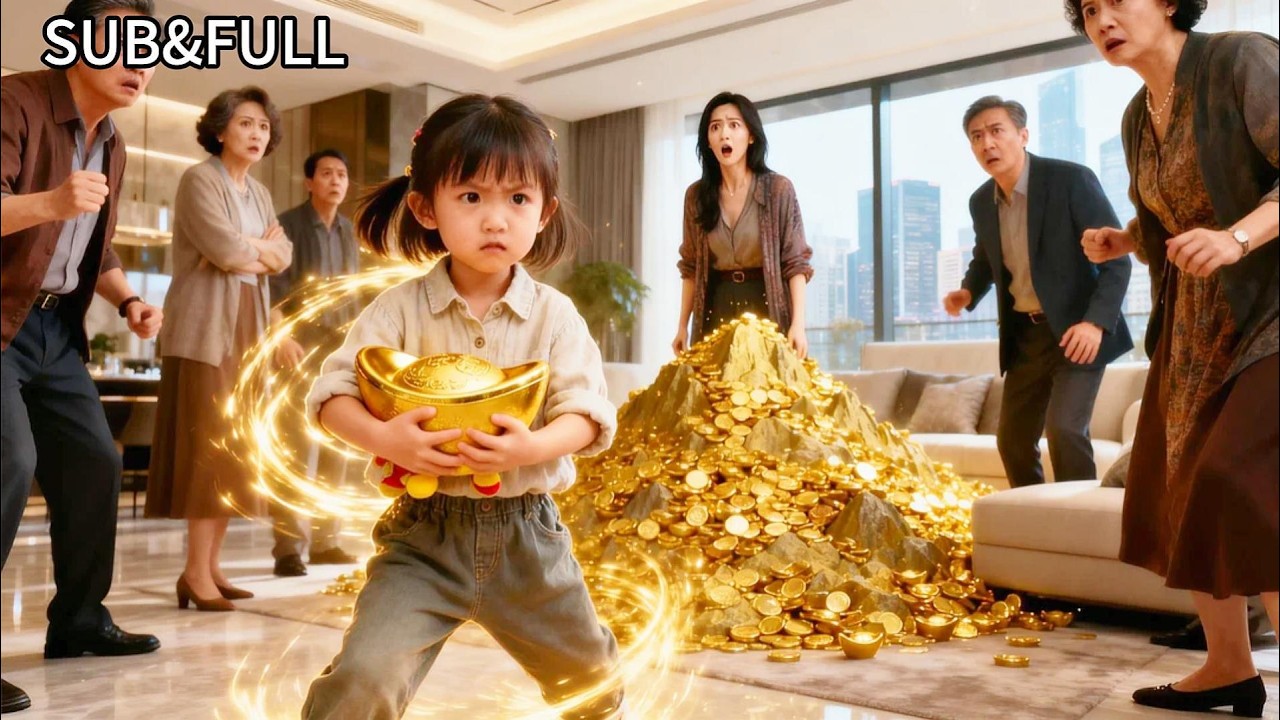 落魄富婆破產負債被親戚圍攻，身邊的小萌寶被罵是喪門星，殊不知萌寶是見者來財的活福星！抱著元寶玩偶一跺腳黃金堆成山，富婆瞬間逆襲翻盤#福星#萌娃#豪門#都市