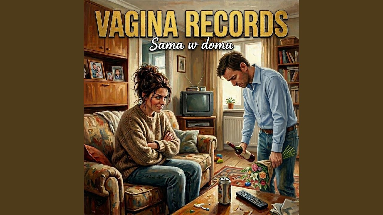 Sama w domu.