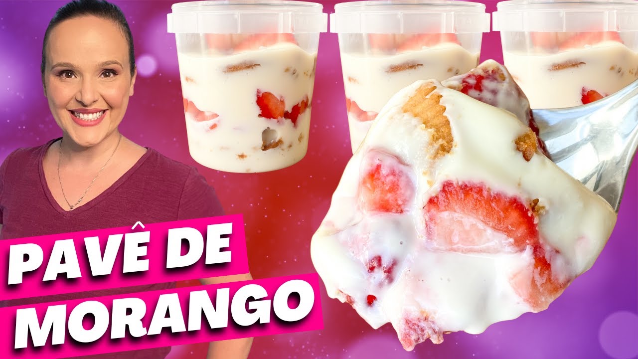 PAVÊ DE NINHO com MORANGO no pote - SUCESSO no DELIVERY