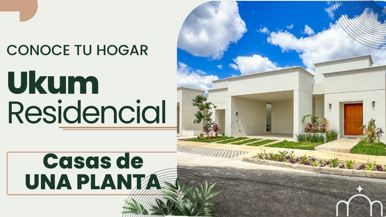 Casa de una planta con diseño único en Yucatán || 4.3 MDP